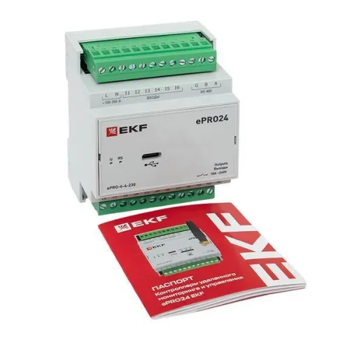 Модуль расширения ePRO удаленного управления 6вх/4вых 230В PROxima EKF ePRO-6-4-230 фото 3