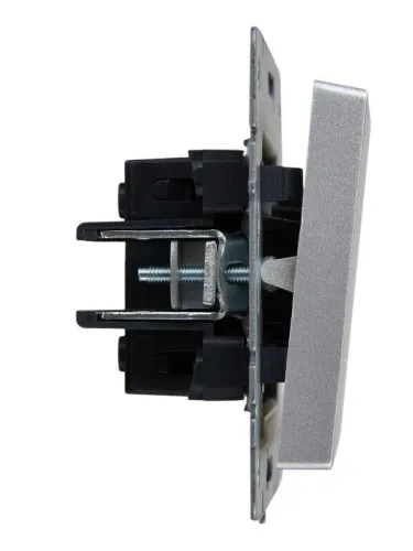 Выключатель 1-кл. СП BRITE ВС10-1-0-БрА 10А механизм алюм. IEK BR-V10-0-10-K47 фото 2