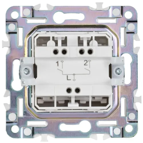 Выключатель 2-кл. SKANDY 10А SK-V04B беж. IEK SK-V20-0-10-K10 фото 3