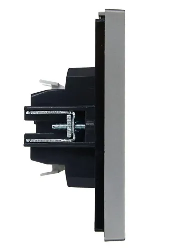 Выключатель 2-кл. СП FORTE&PIANO 10А FP505 сталь IEK FP-V20-0-10-1-K46 фото 4