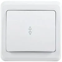 Переключатель проходной 1-кл. 1п СП Вега 10А IP20 ВСп10-1-0-ВБ бел. IEK EVV12-K01-10-DM
