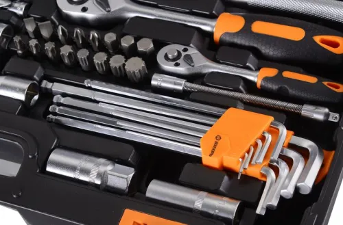 Набор инструментов 1/2дюйм 1/4дюйм CrV в кейсе 151 предмет Вихрь 73/6/7/9 фото 6