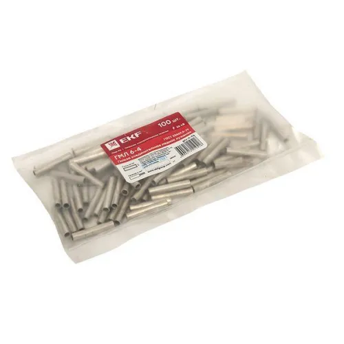 Гильза соединительная ГМЛ 6-4 луженая медн. ГОСТ PROxima EKF gty-6-4g фото 2