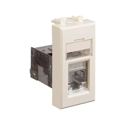 Розетка компьютерная 1мод. Avanti "Ванильная дымка" RJ45 кат.5E экранир. модульная DKC 4405361 фото 2