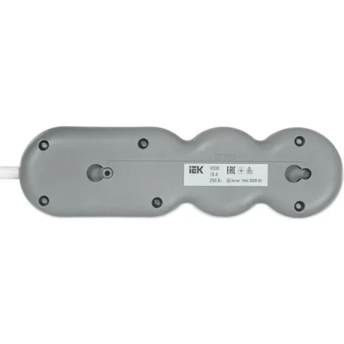 Удлинитель 3х5м с заземл. 16А IP20 Uno У03В 2P+PE 250В 3х1.5 IEK WYP53-16-03-05-ZK фото 3