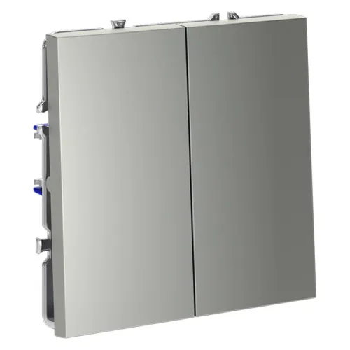 Выключатель 2-кл. СП S70 10А с самовозвратом механизм сталь Voltum VLS020605 фото 2