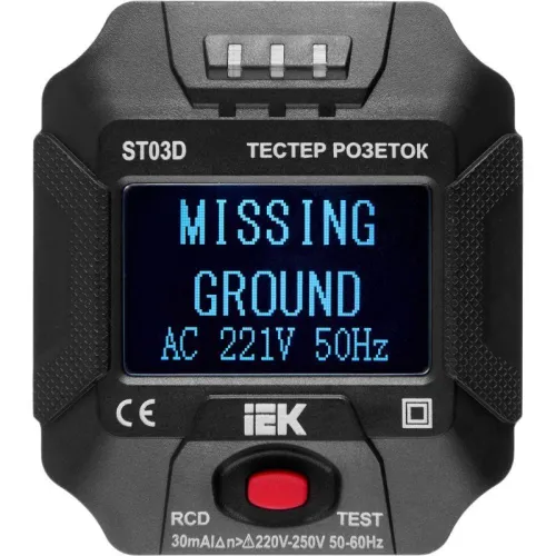 Тестер розеток ST03D ARMA2L 5 IEK A2L5-ST14-03 фото 2