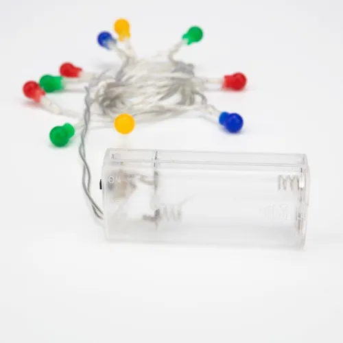 Гирлянда светодиодная "Шарики" 1.5м 10LED мультиколор 0.1Вт IP20 провод ПВХ прозр. элементы питания 2хAA (не в компл.) Neon-Night 303-092 фото 8