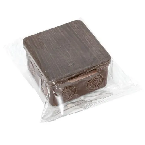 Коробка распаячная КМР-030-035 пылевлагозащ. 80х80х54 без мембранных вводов темн. дерево PROxima EKF plc-kmr-030-035-t фото 2