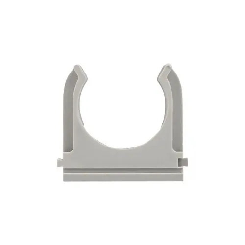 Держатель для труб (клипса) d25мм сер. (уп.10шт) Plast EKF derj-z-25n-r фото 3