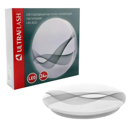 Светильник светодиодный LBS-8224 24Вт 6500К band настенно-потолочный Ultraflash 15150 фото 2