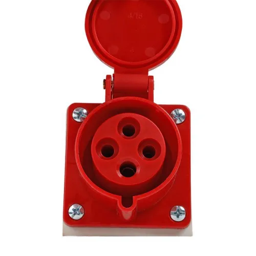 Розетка 114 16А 380В AC 3P+PE 6ч для монтажа на поверхность IP44 КЭАЗ 222754 фото 2