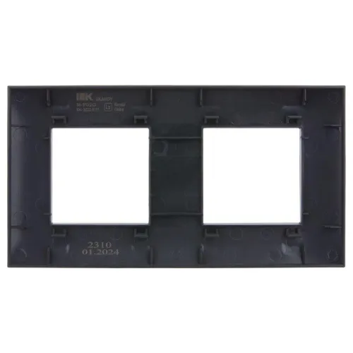 Рамка 2-м SKANDY SK-F02G графит IEK SK-M22-K53 фото 3