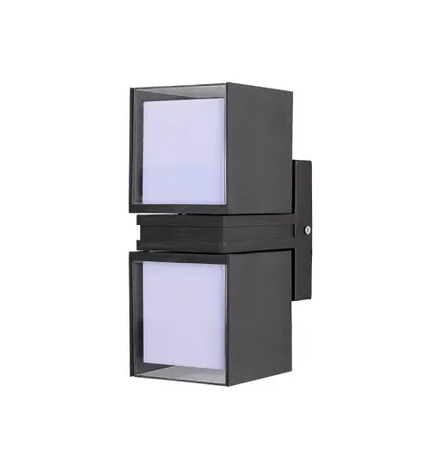 Светильник светодиодный архитектурный PWL-23095 2х8Вт 4000К BL IP54 фасадный исполнение двухсторон. черн. Pro JazzWay 5053151