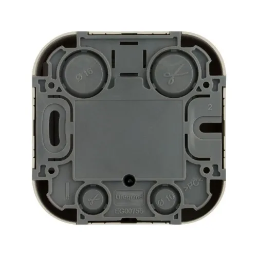 Розетка телевизионная TV 1-м ОП Quteo IP20 с топологией "звезда" сл. кость IEK 782245 фото 3