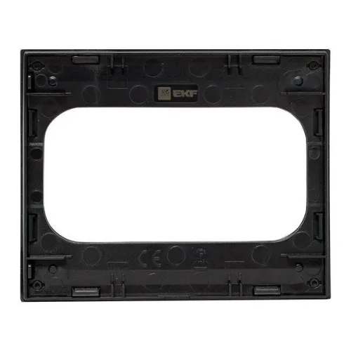 Рамка для розетки 2-м Стокгольм черн. PROxima EKF EYM-G-303-30 фото 5