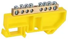 Шина PE земля на DIN-изоляторе ШНИ-6х9-8-Д NO-224-89 желт. Эра Б0062959