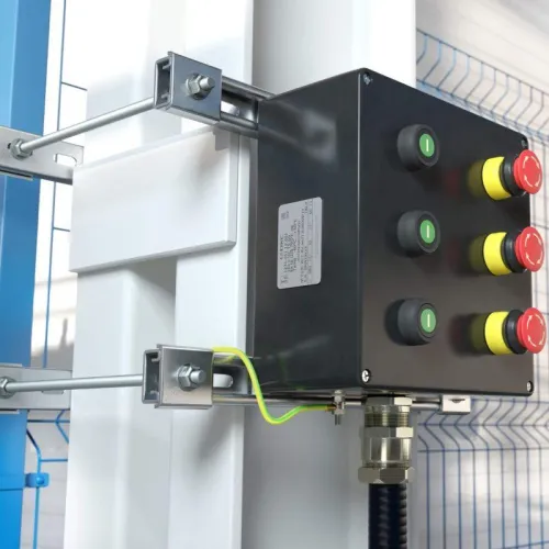 Комплект монтажных профилей обжимной тип 1 обхват конструкции 950х400мм для крепления 1 оболочки(ек) одного типоразмера с видом защиты Ex d гор. оцинк. DKC EX-TR1005U фото 2