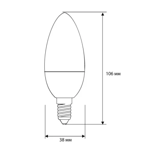 Лампа светодиодная LED8-C35/830/E14 8Вт свеча 3000К тепл. бел. E14 720лм 170-265В Camelion 12385