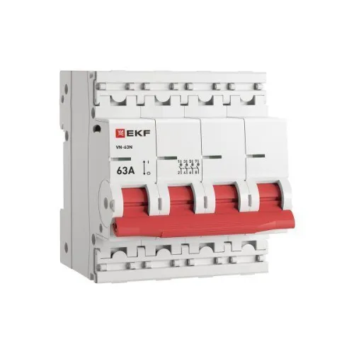 Выключатель нагрузки 4п 63А ВН-63N PROxima EKF S63463