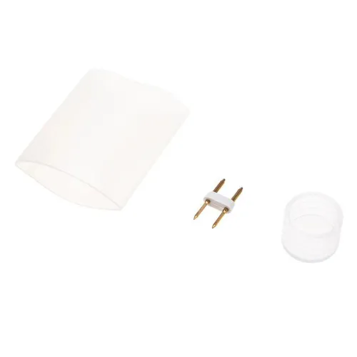 Набор установочный для Гибкого неона 16х16мм формы D (шнур питания каучук с диодным мостом и вилкой заглушка переходная муфта игла) 1.5м Neon-Night 134-501 фото 6