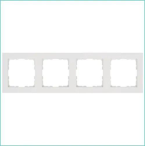 Рамка 4-м G-Classic бел. глянцевый Jasmart G1004W