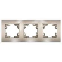 Рамка 3-м Афина стеклянная шампань UNIVersal 2280