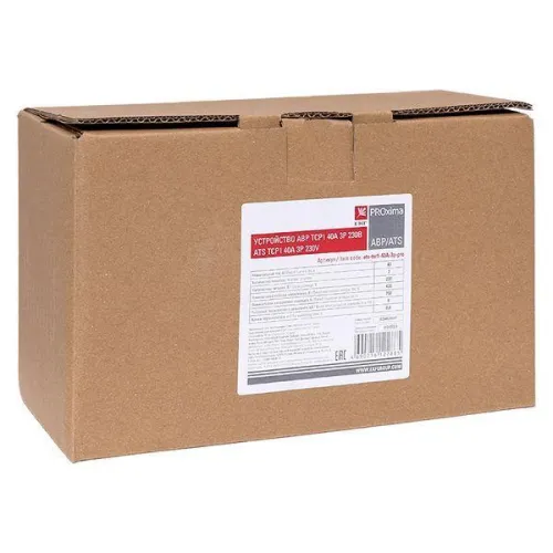 Устройство автоматического ввода резерва АВР 3п 40А 230В ТСР1 PROxima EKF ats-tsr1-40A-3p-pro фото 9