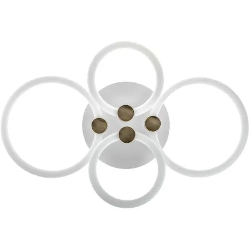 Люстра светодиодная OTTIMO Алиса 100Вт 2700К+6400К/4200К/6400К+2700К 615х415х130мм 45кв.м ДУ диммир. бел./зел. Ritter 51612 9 фото 2