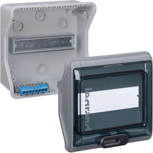 Бокс ОП Plexo IP65 8м сер/дым. двер. Leg 601978 фото 11