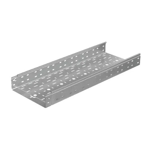 Лоток листовой перфорированный 300х80 L3000 сталь 0.8мм "БЫСТРЫЙ МОНТАЖ ПЛЮС" LPplus80-300-0.8-3000 оцинк. КМ PL0249