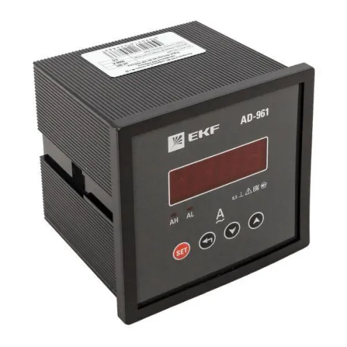 Амперметр цифровой AD-961 1ф на панель 96х96 EKF ad-961 фото 7