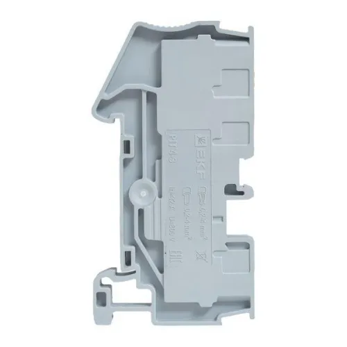 Колодка клеммная пружинная 4 Push-in 3 вывода сер. EKF PIT-4-3 фото 6