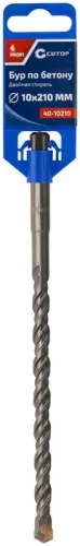 Бур по бетону Profi двойн. резьба SDS-Plus 12х210мм Cutop 40-12210 фото 2