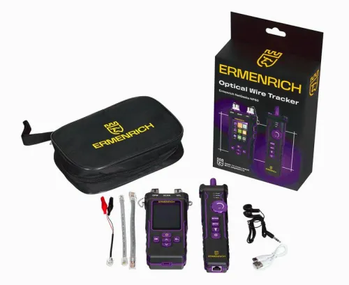Тестер кабельный многофункциональный NetGeeks NP60 фиолет. Ermenrich 84551 фото 3