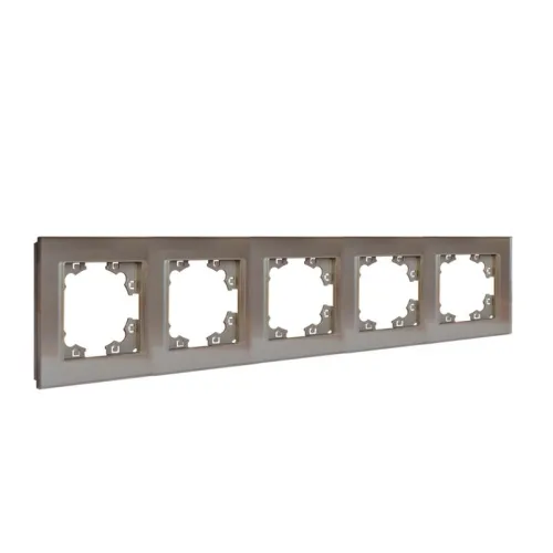 Рамка 5-м Афина стеклянная мокко UNIVersal 2288 фото 2