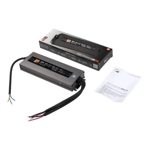 Блок питания для светодиод. ленты BSPS 12В 33.30А=400Вт IP67 JazzWay 5062108 фото 3