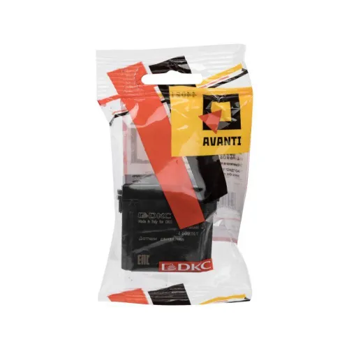 Датчик движения 1мод. 16А Avanti "Черный квадрат" DKC 4402141 фото 3