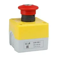 Пост кнопочный OptiSignal D22 C5-BK-1-ESK-11 1НО+1НЗ авар. стоп. с ключом XALK188E КЭАЗ 338524