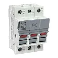 Предохранитель-разъединитель DF 10х38 3п (тип ПВЦ) EKF df103-e