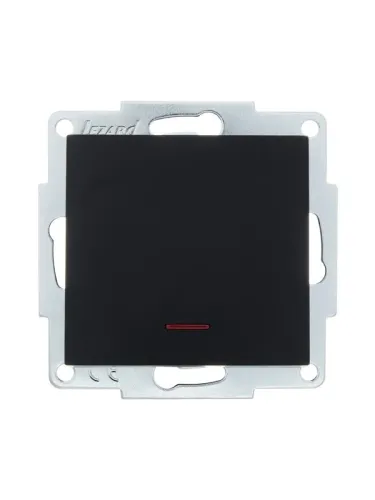 Выключатель 1-кл. СП Vesna с индикацией механизм черн. бархат LEZARD 742-4288-111