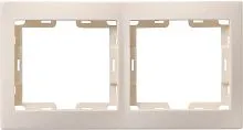 Рамка 2-м КВАРТА РГ-4-ККм горизонт. крем. GENERICA EMK20-K33-DM