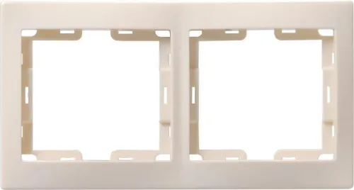 Рамка 2-м КВАРТА РГ-4-ККм горизонт. крем. GENERICA EMK20-K33-DM