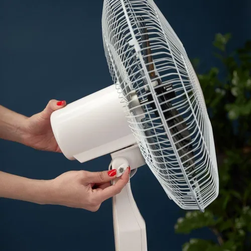 Вентилятор напольный DX-1608R 40Вт 220В с пультом и таймером бел./черн. DUX 60-0210 фото 8