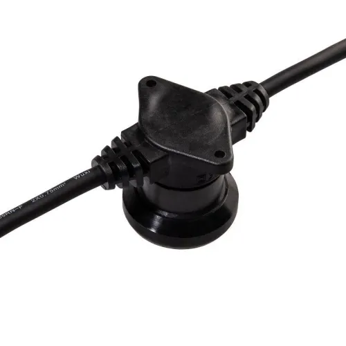 Гирлянда "Белт Лайт" 2жил. 50м шаг 20см 250 патронов E27 IP65 черн. круглый провод Neon-Night 331-243 фото 4