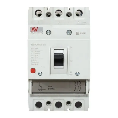 Выключатель автоматический 16А 80кА AV POWER-1/3 TR AVERES EKF mccb-13-16H-TR-av фото 8