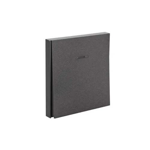 Выключатель проходной (переключатель) 1-кл. СП STRONG MIELE 10А с подсветкой графит Kranz KR-78-0716-6 фото 5