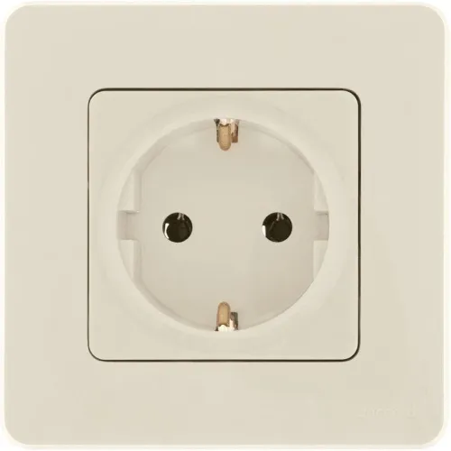 Розетка 1-м СП Inspiria 16А IP20 250В 2P+E немецк. стандарт механизм сл. кость IEK 673721 фото 3