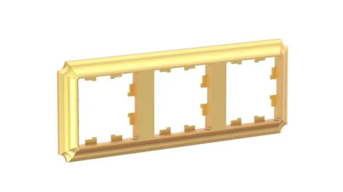 Рамка 3-м AtlasDesign Antique универс. зол. SE ATN101603 фото 3