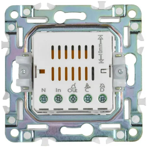 Кнопка звонка SKANDY 10А SK-V17T для отелей с индикацией титан IEK SK-V14-2-10-K48 фото 6